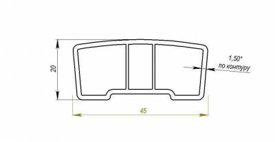 Рейка пола пластиковая для клетки кролиководства