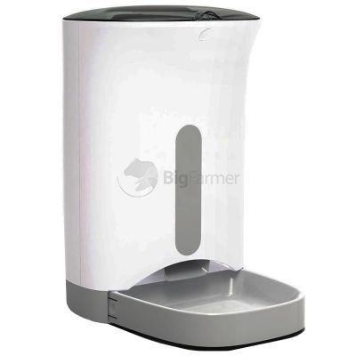 Автокормушка 4,3 л для сухого корма без видеокамеры, Wi-Fi (IOS/Android), серая