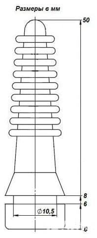 Палец перосъемный 74bf-Белый