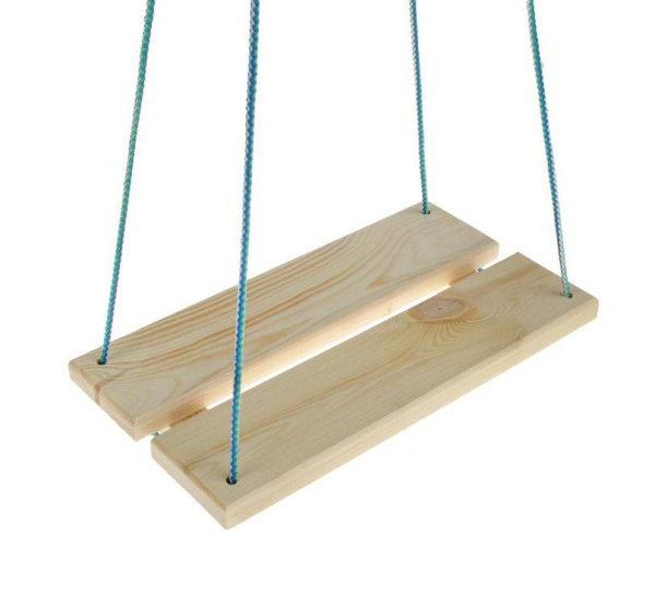 Качель детская деревянная, без спинки