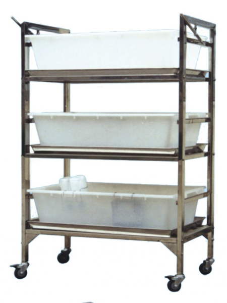 Стеллаж клеток для лабораторных морских свинок XTS-3 с поддонами