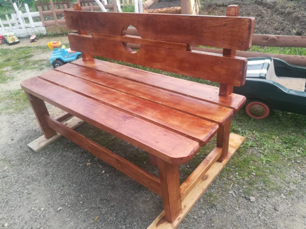 Скамейка деревянная 2м