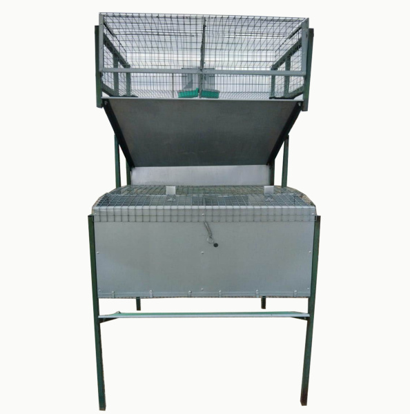 Двухъярусная клетка для кроликов КМОП-2С на 24 кролика