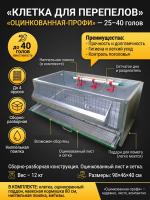 Клетка "Оцинкованная-профи" для перепелов