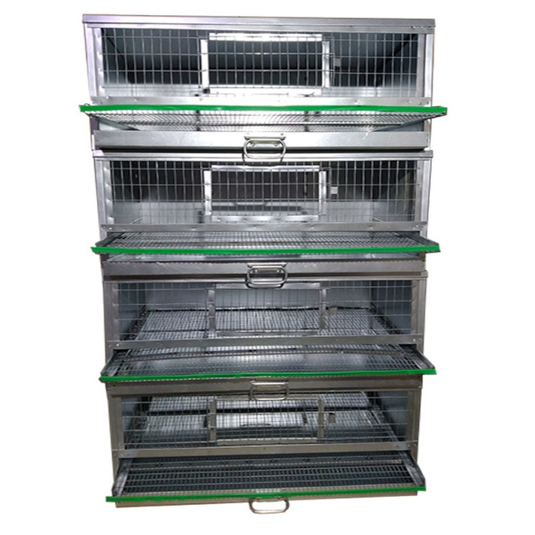 Клеточная батарея "Оцинкованная-стандарт-4" для перепелов